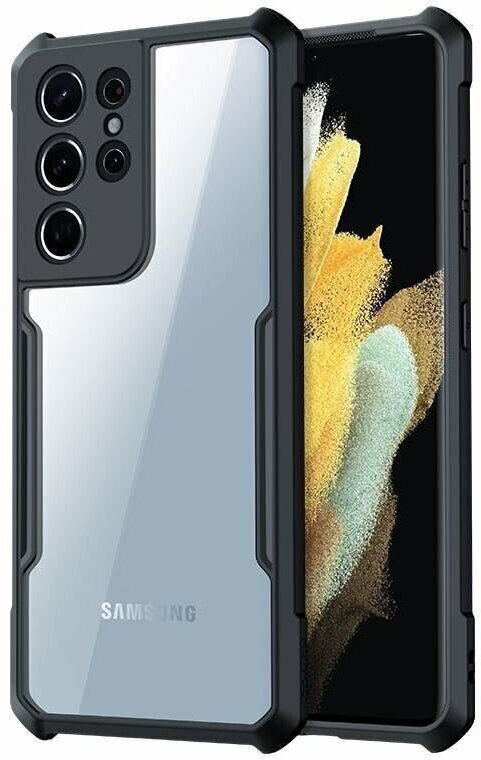 Чехол на Samsung Galaxy S21 Ultra противоударный с усиленными углами