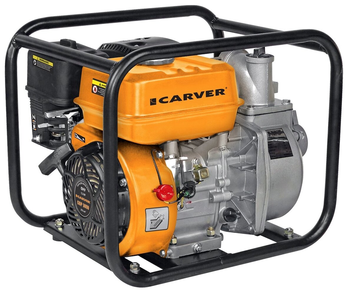 Мотопомпа Carver CGP 3050 7 л.с. 500 л/мин