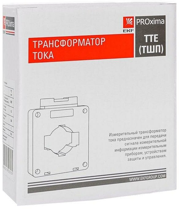 Трансформатор тока ТТЕ 60 1000/5А кл. точн. 0.5 5В. А EKF tte-60-1000