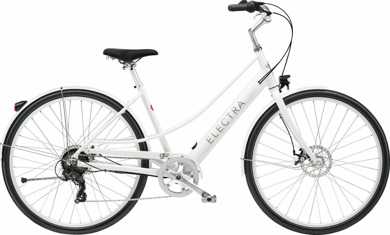 Электровелосипед Electra Loft GO! 7D EQ Step Thru (Велосипед Electra Loft Go! 7D EQ Step Thru EU M Stardust, 28" белый, 5272679)