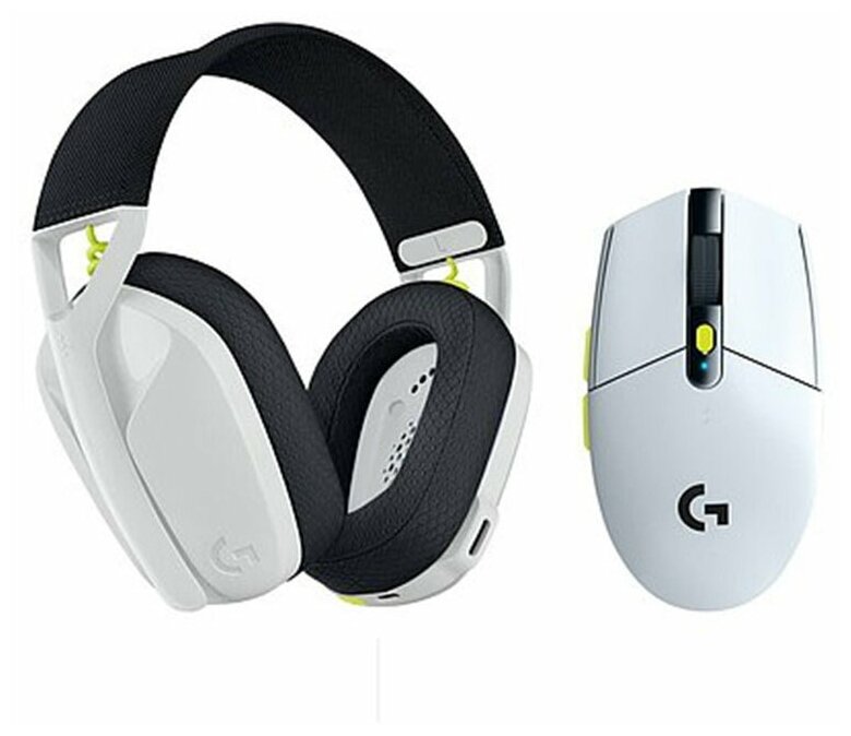 Игровая мышь компьютерная гарнитура Logitech G435 + беспроводная мышь Logitech G304