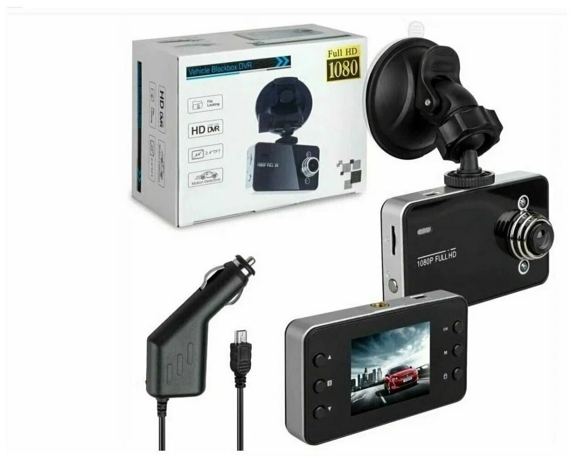 / Автомобильный видеорегистратор / DVR Full HD 1080 / черный