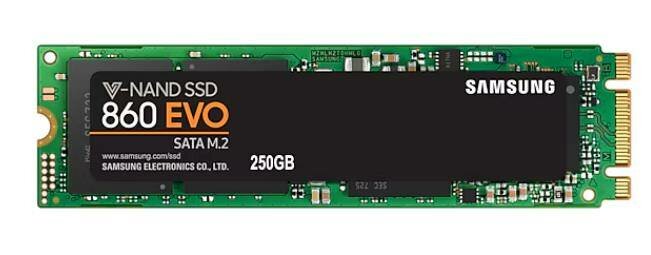 SSD жесткий диск M.2 SATA 2280 250GB 860 EVO MZ-N6E250BW SAMSUNG