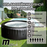 Спа-бассейн ORPC MSpa Carlton M-CA062, струйный и пузырьковый массаж, 204х204х70см, - Изображение 2