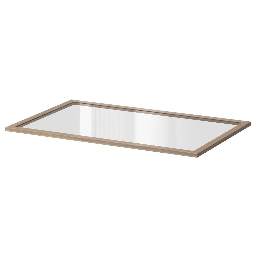 Полка стеклянная, под беленый дуб 100x58 см IKEA KOMPLEMENT 103.697.28