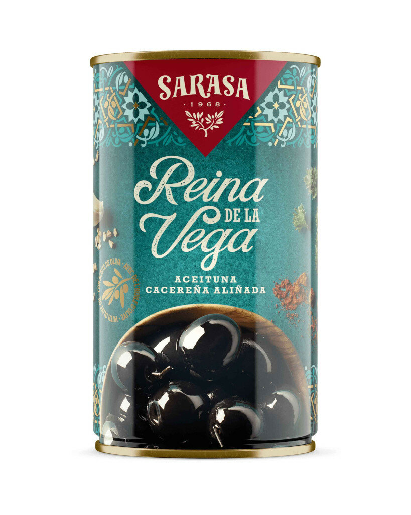 Оливки черные с косточкой "Реина де ла Вега" «сараса» 370 мл