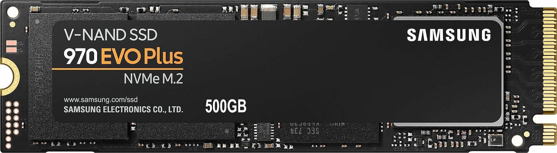 Твердотельный накопитель Samsung 970 EVO Plus 500 ГБ M. 2 2280 PCI-E x4 Gen3 NVMe (MZ-V7S500BW)