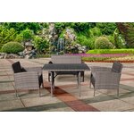 Комплект шезлонги и столик Афина AFM-803A-T133 (2+1) Beige/Green - Изображение 6