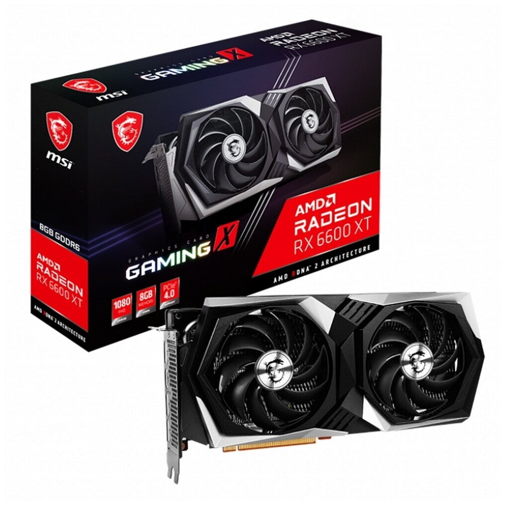 Видеокарта MSI Pci-e AMD Radeon RX 6600XT 8Gb Gaming X (RX 6600 XT Gaming X 8G) RX 6600 XT Gaming X .