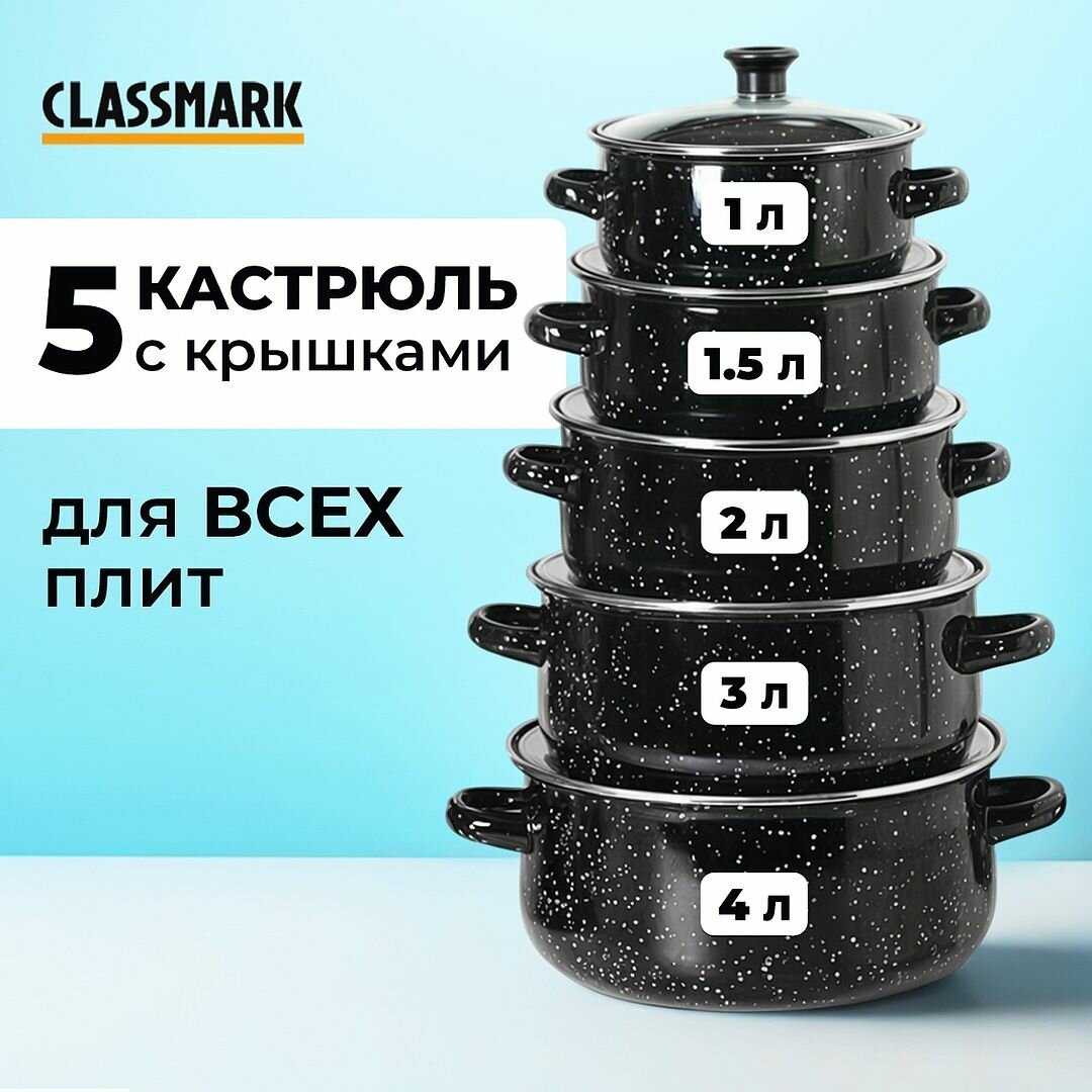 Classmark Набор кастрюль для приготовления