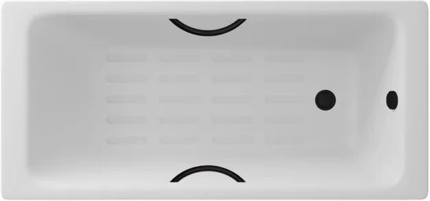 Чугунная ванна 170x70 см Delice Parallel DLR220505RB-AS