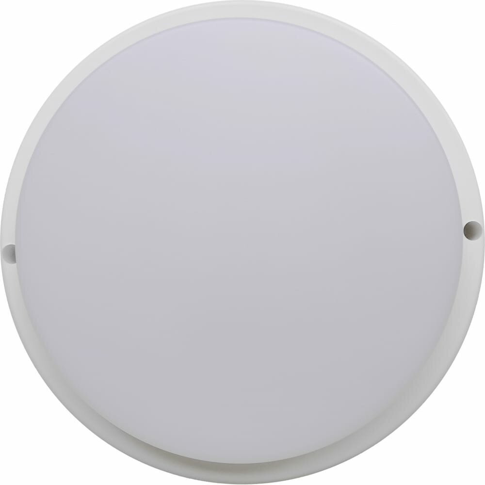 Ecola LED ДПП Светильник Круг накладной IP65 матовый белый 12W 220V 6500K 155x45 DPRD12ELC