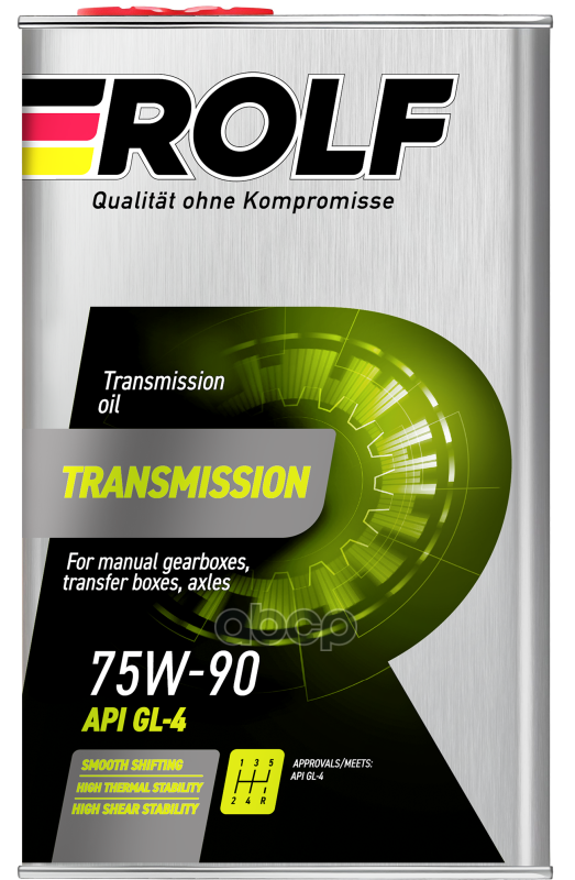 Масло Трансмиссионное Полусинтетическое Transmission 75W90 Gl-4 1Л ROLF арт. 322308