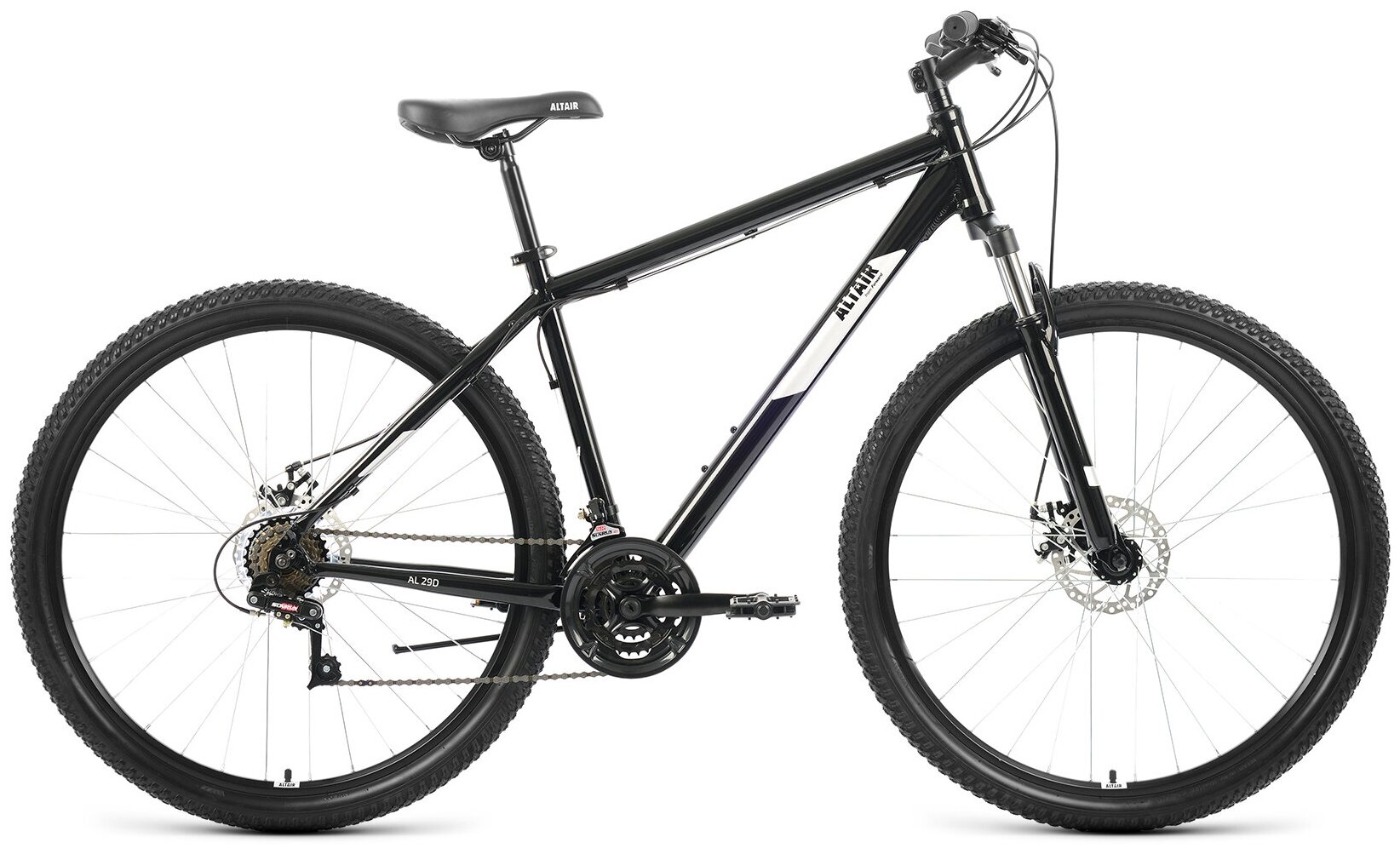 Велосипед Altair AL 29 D (2022) 19" черный/серебристый RBK22AL29249
