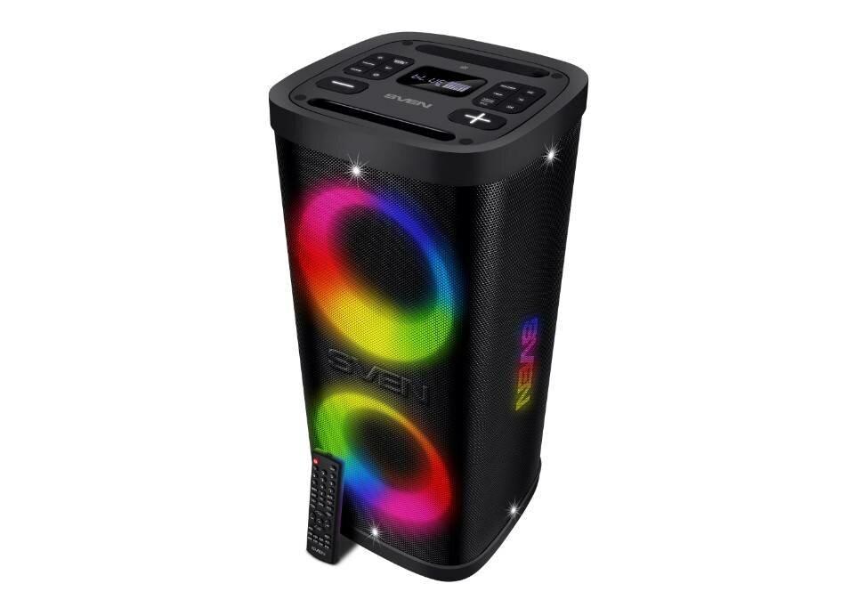 SVEN АС PS-950, черный (160 Вт, TWS, Waterproof(IPx4), Bluetooth, FM, USB, microSD, LED-дисплей,8800мА*ч)