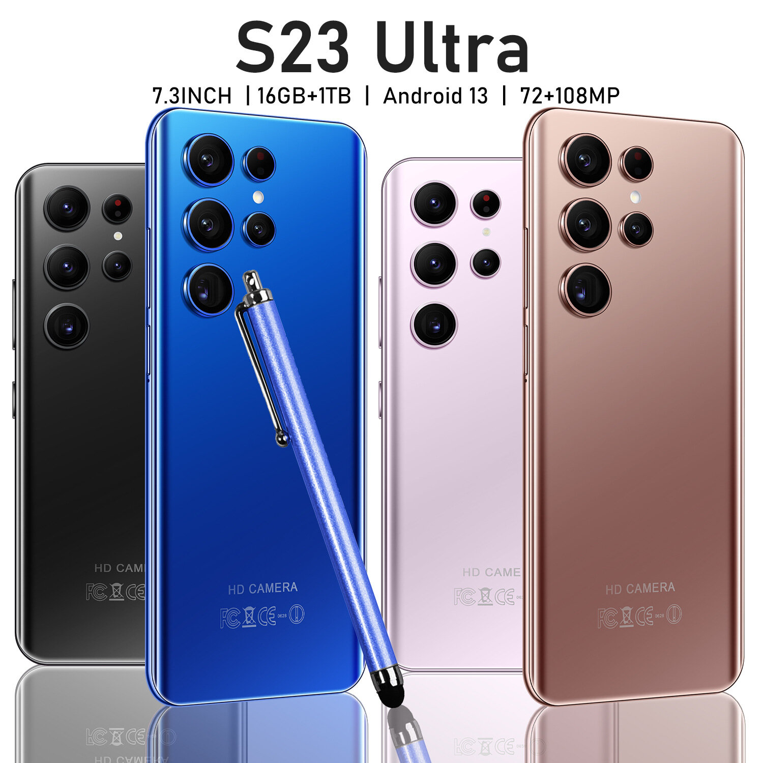 Смартфон spot S23Ultra, 6.8", 2+16 ГБ, белый