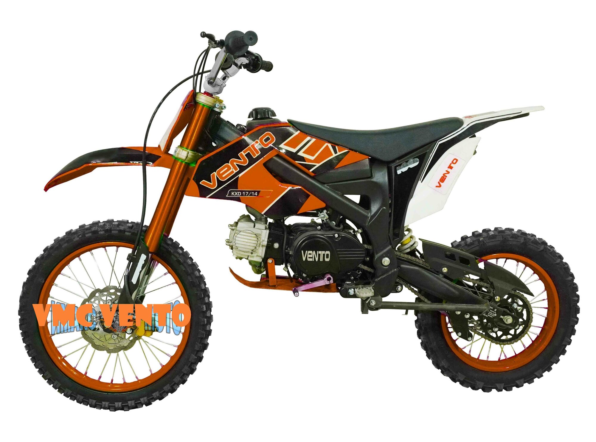 Питбайк Vento (Венто) VMC PITBAIKE 17"/14" компл.3 (125см3, 4МКПП, кикстартер) оранжевый