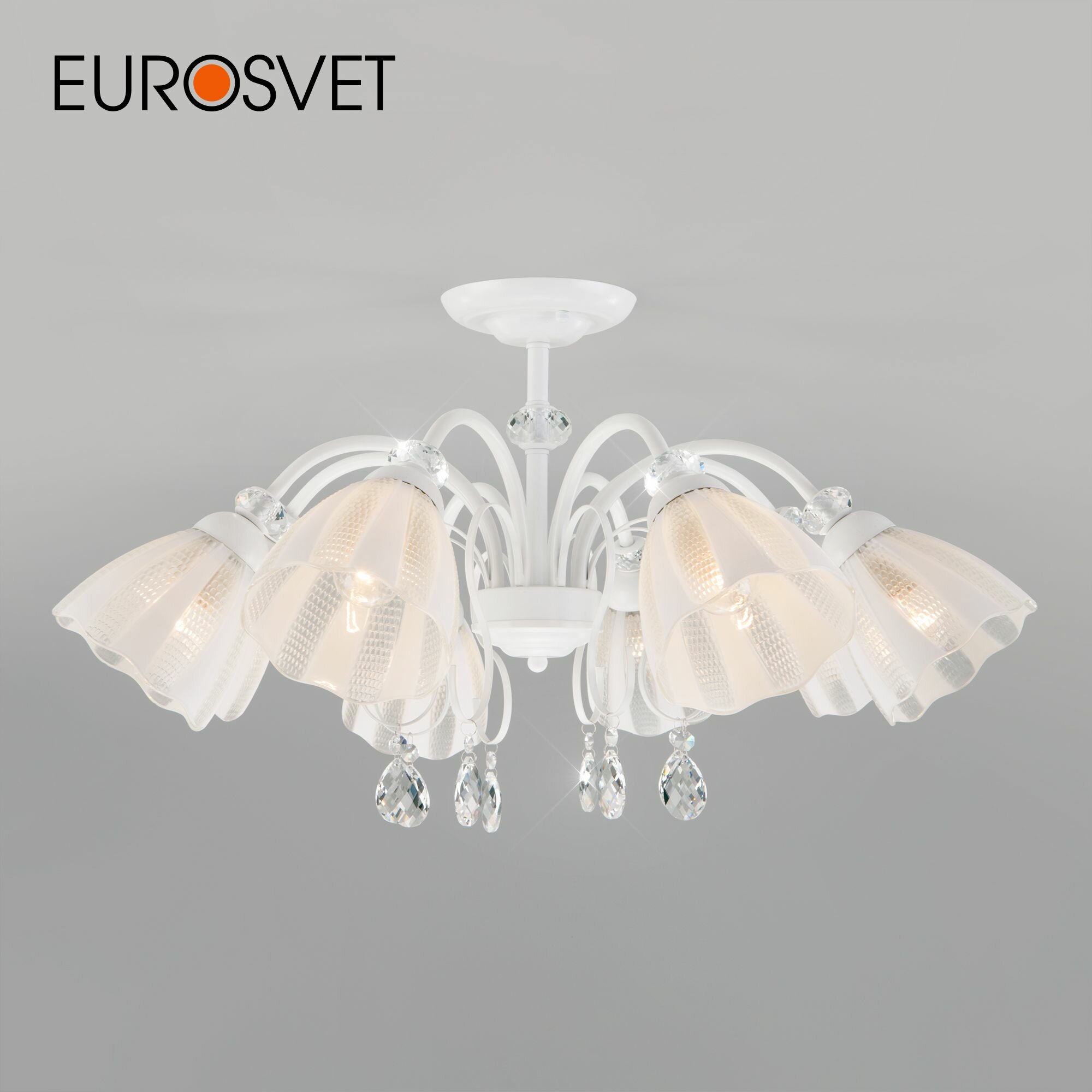 Люстра Eurosvet Floranse 30155/8 белый, E27