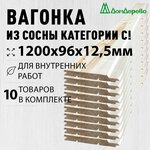 Вагонка "Европрофиль" (ель/сосна), сорт А 12,5х96х4000х10шт. - Изображение 2
