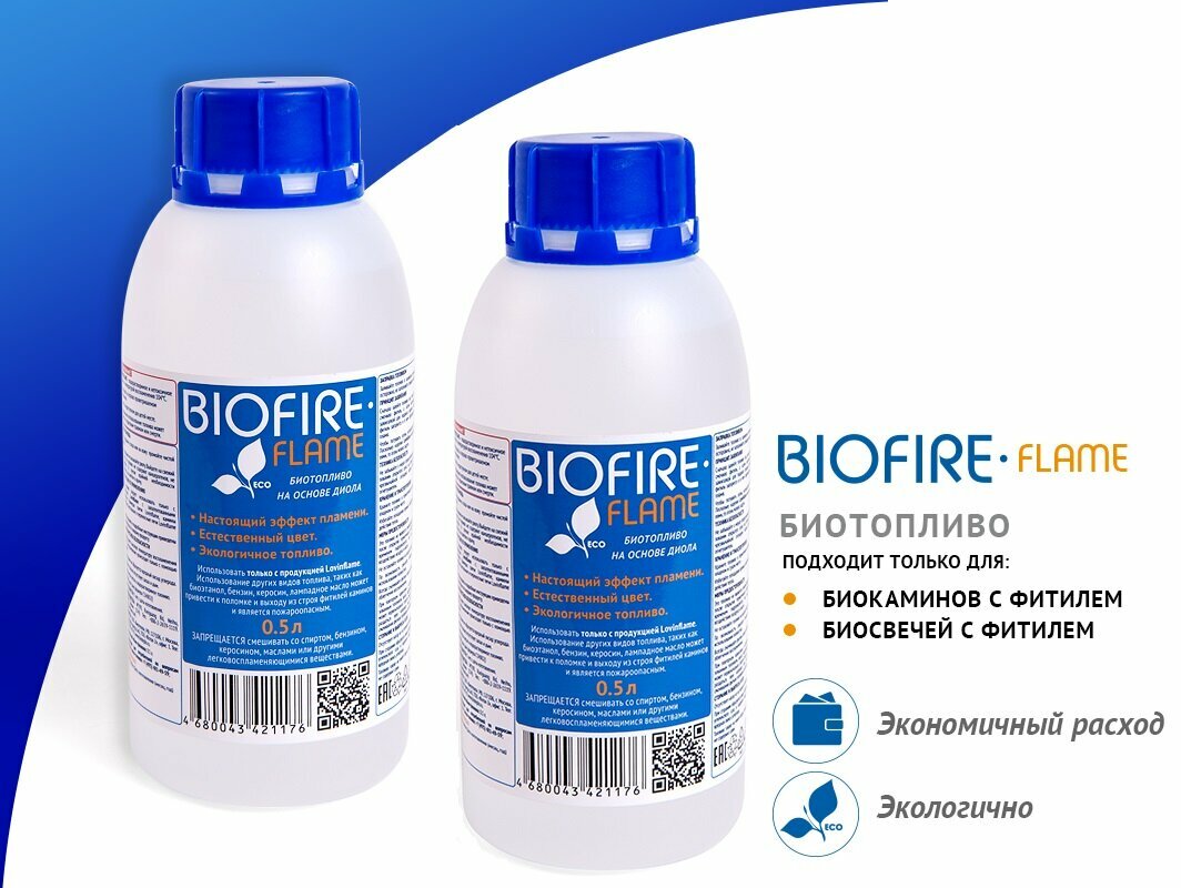 Bioteplo Биотопливо "LEVINFLAME" на основе масла 1 литр