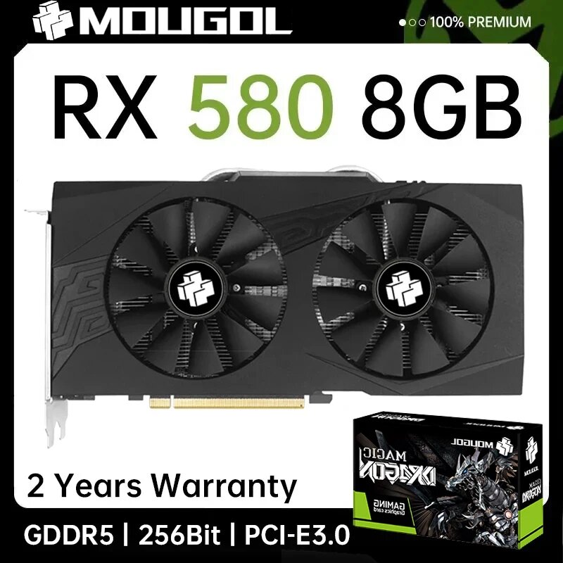 Видеокарта MOUGOL Radeon RX580 8G GDDR5
