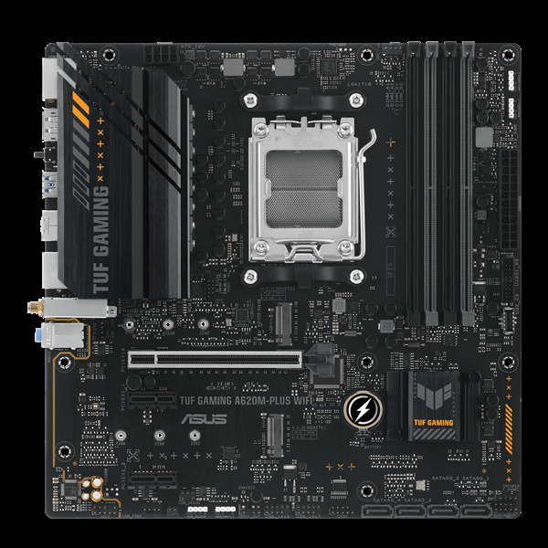 Материнская плата ASUS Socket AM5, A620, 4*DDR5, 2xDP+HDMI, 4xSATA3, 2xM.2, Audio, Gb LAN, USB 3.2, USB 2.0, mATX; 90MB1F80-M0EAYC TUF GAMING