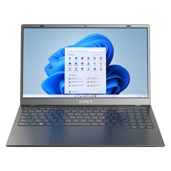 Ноутбук IRBIS 15NBC1014 15.6" notebook, CPU: N5100, 15.6"LCD 1920*1080 IPS , 8GB+256GB SSD, AC wifi, Front camera: 2MP, 5000mha battery, plas