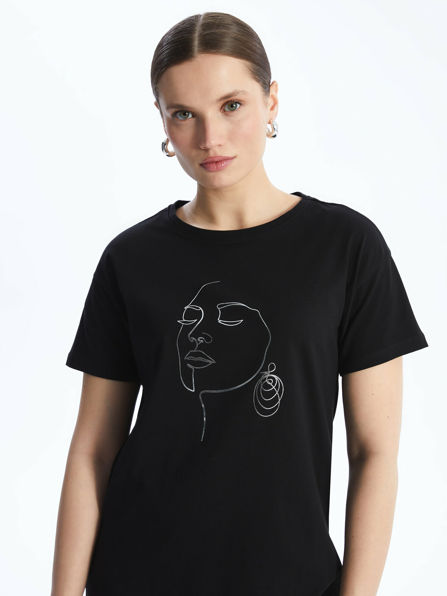 LC Waikiki Футболка, Женщин, NEW BLACK, L