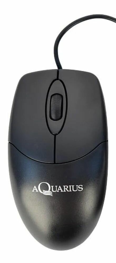 Мышь проводная PS/2 - круглый разъём! - Aquarius AQ-603-PS2 чёрная