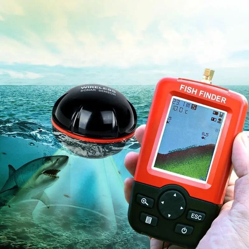 Эхолот рыбацкий EGP PROever Fisherman XJ-01 беспроводной найдет рыбу моментально покажет дно с точностью до 10 см.