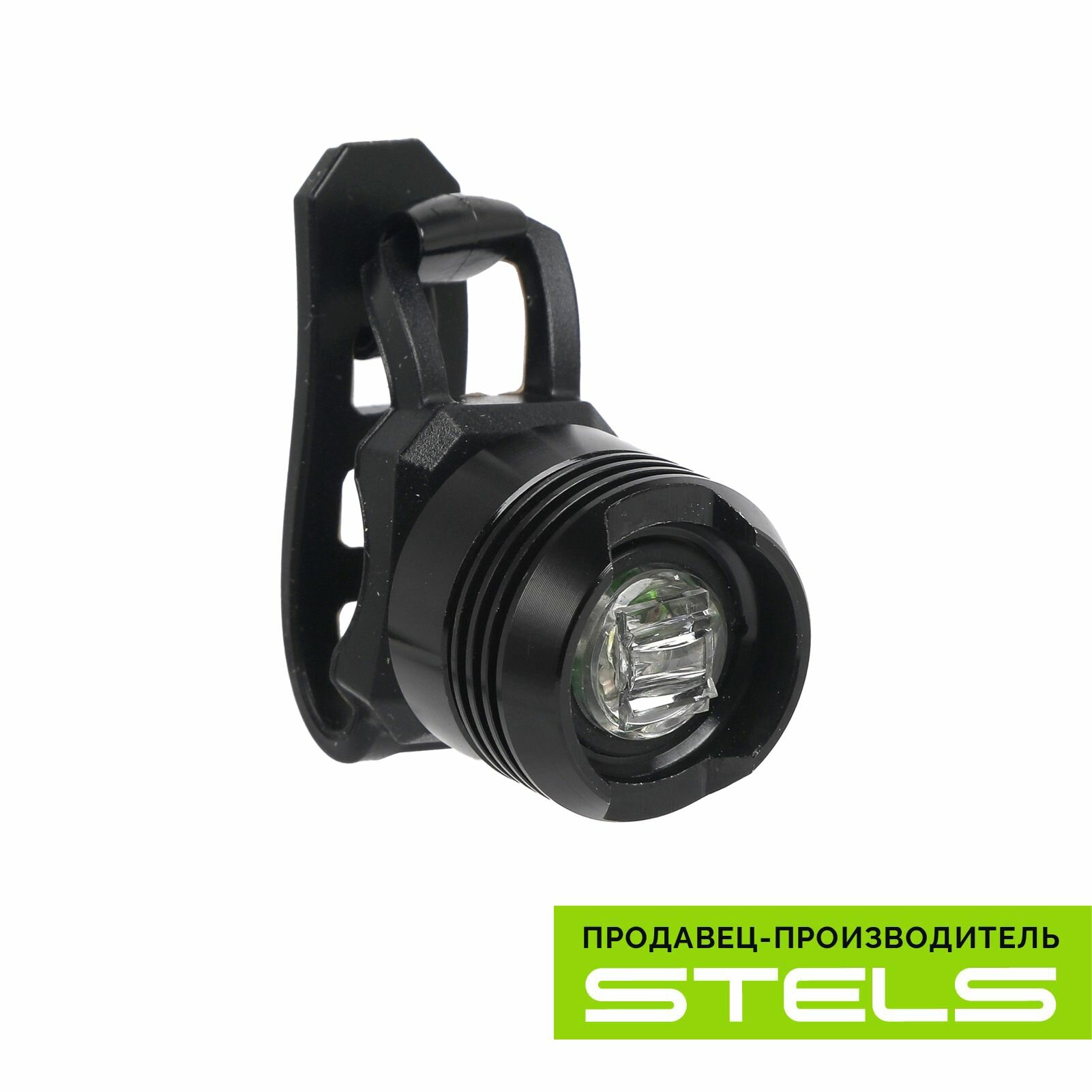 Фонарь STELS JY-3006F габаритный передний, 1 белый светодиод, алюминий, черный 560113