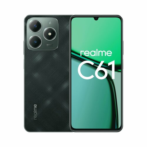 Смартфон realme C61 6/128 ГБ RMX3930, Темно-зеленый