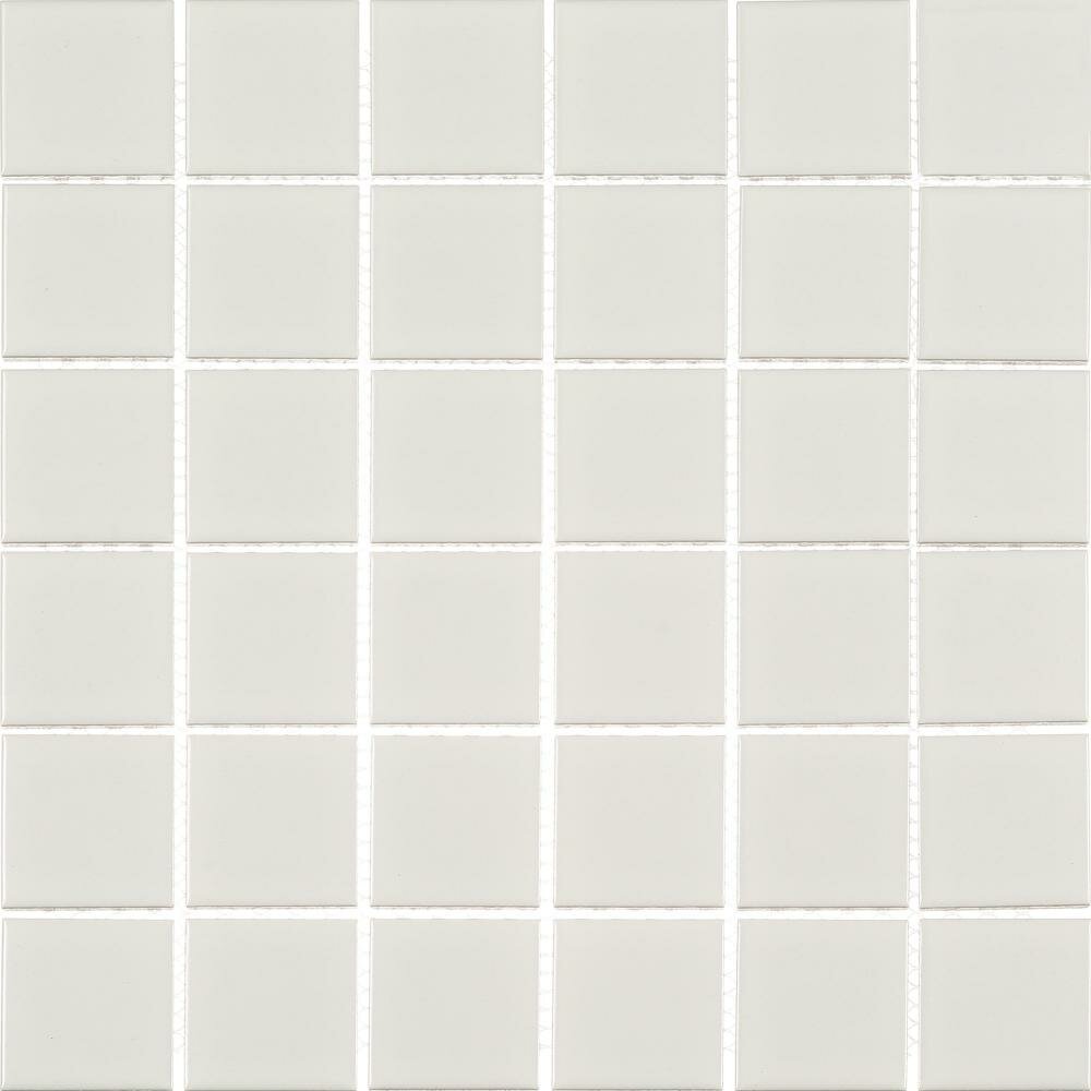 Мозаика Starmosaic White Matt белая керамическая 306х306х6 мм матовая